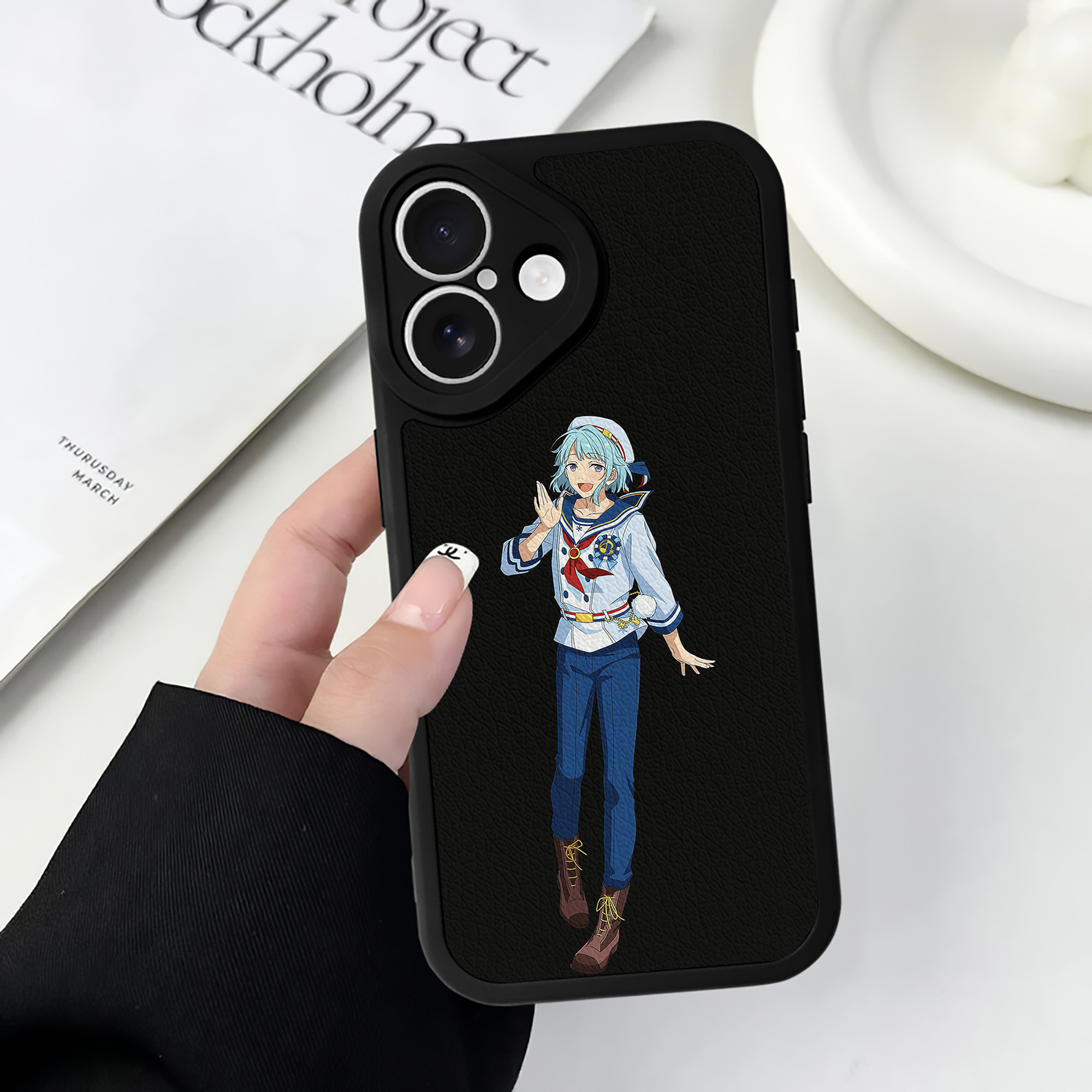 （画像用） あんさんぶるスターズ! Ensemble Stars 【iPhone 16シリーズ対応】シリコンスマホケース（レザー調） 材質：シリコン